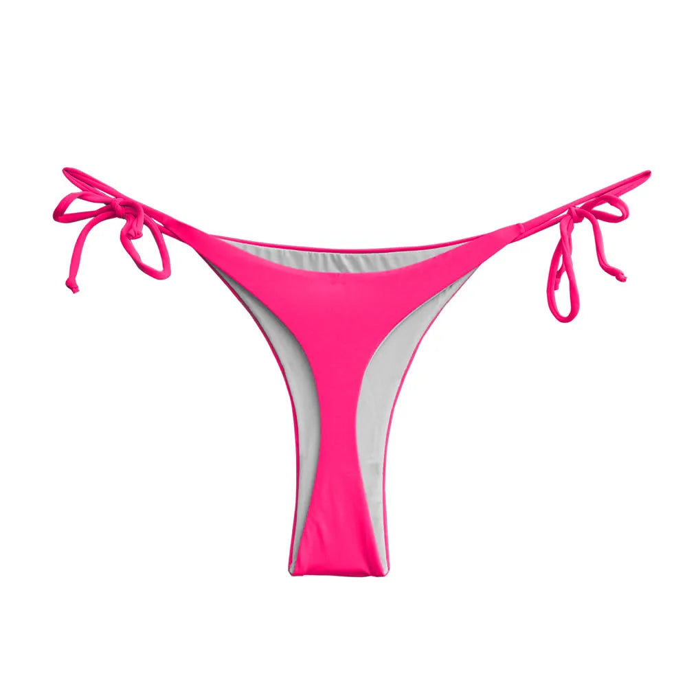 Wholesale Womens Bikini Bottoms Sexy Swimsuit Thong Vintage Swimwear Black Brazilian Biquini Designer Bikinis T-back Cheeky - Sun Studio
