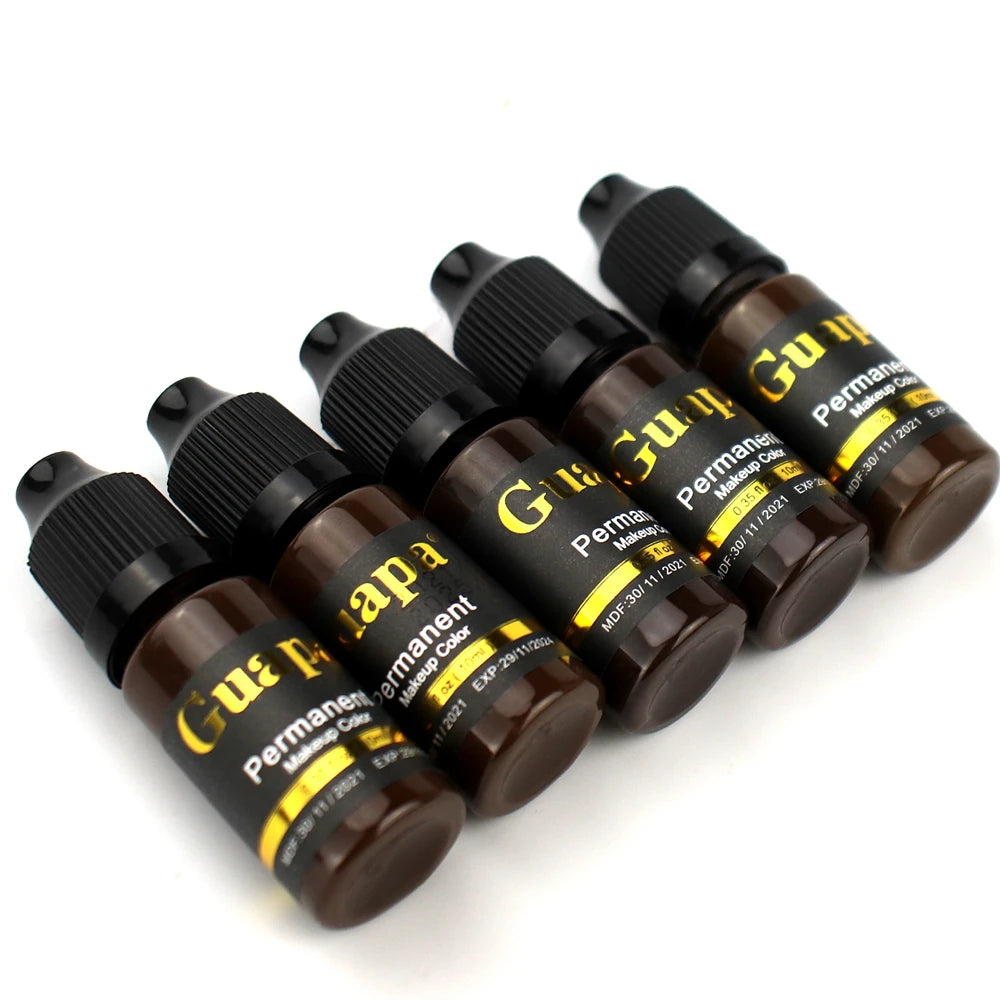 10ML Tattoo Ink Micro pigment Lip Eyebrow Permanent Makeup Pigment Tattoo Supplies for Tattoo Eyebrow Eyeliner Lip - Sun Studio