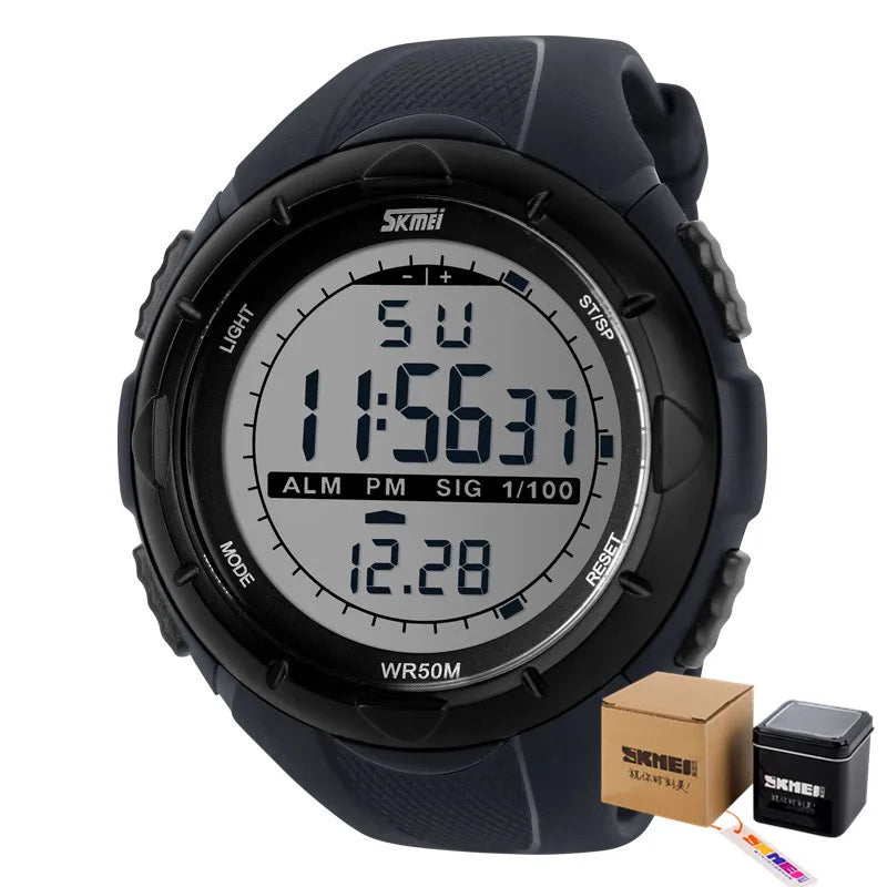 SKMEI Fashion Simple Sport watch Men Military Watches Alarm Clock Shock Resistant Waterproof Digital Watch reloj hombre 1025 - Sun Studio