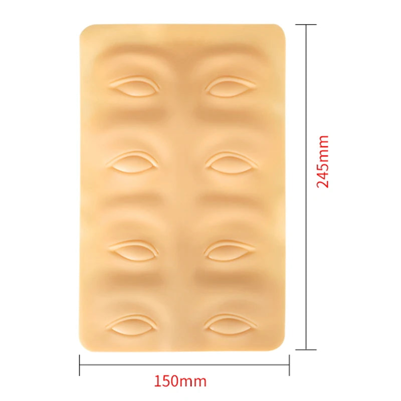 Double Side Eyebrow Tattoo Practice Skin Silicone Skin Kits Tattoo Supplies For Microblading Permanent Makeup Beginner PMU Set
