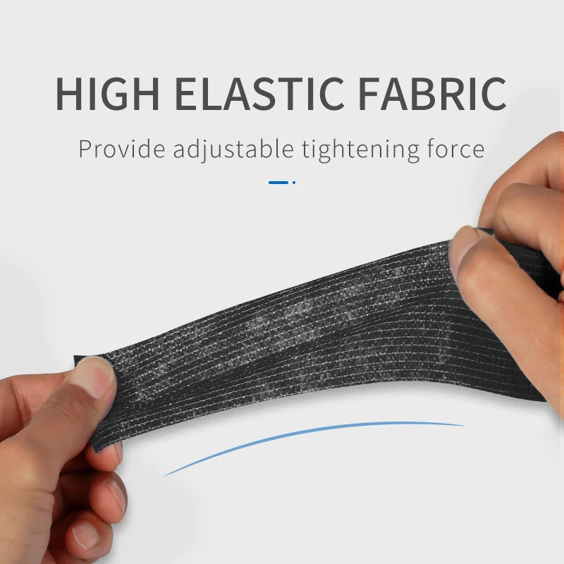 Black Tape Tattoo Handle Bandage Anti-slip Athletic Nonwoven Waterproof Disposable Self-adhesive Elastic Bandage Grip Cover Wrap - Sun Studio