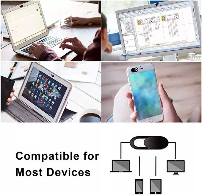 Webcam Cover Antispy Camera Cap Slide Ultra Thin Laptop Protect Your Lenses Privacy Sticker for iPad Laptop PC Tablet Smartphone - Sun Studio