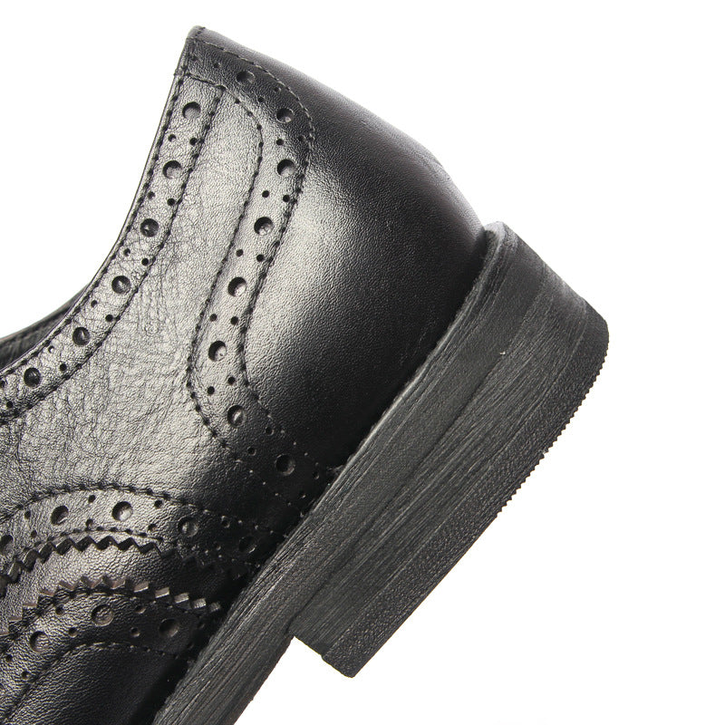 Genuine leather Men Formal Shoes Handcrafted Men Brogue Dress Shoes Classic Business Mens Oxford Shoes Luxury leather footwear