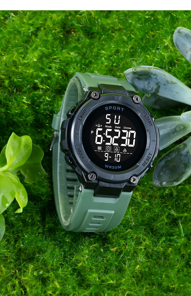 Men's Sports Watches Luxury Digital Watch Stopwatch Luminous Date Week Multifunction Fitness Electronic Wristwatch Reloj Hombre - Sun Studio