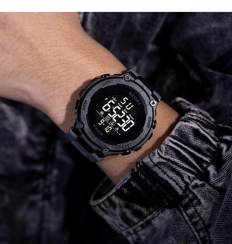 Men's Sports Watches Luxury Digital Watch Stopwatch Luminous Date Week Multifunction Fitness Electronic Wristwatch Reloj Hombre - Sun Studio