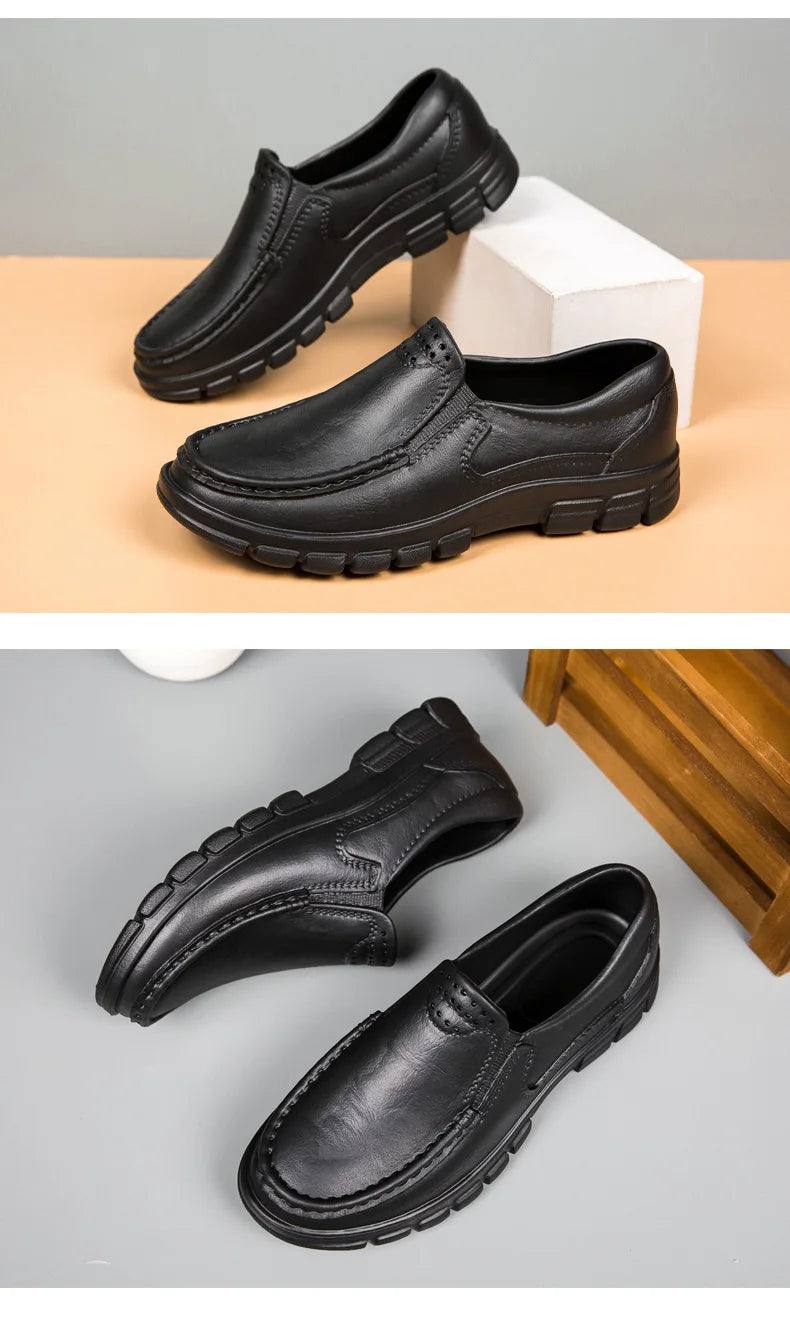 Jumpmore Men's Slip-on Driving Shoes Non-slip Chef's Shoes Size 39-48 - Sun Studio