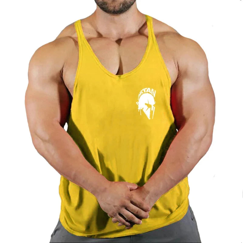 Gym Man Workout Bodybuilding Shirt Men Singlets Stringer Undershirt Vests Tank Top Vest Men's Brand Clothes Clothing Muscle Gyms - Sun Studio