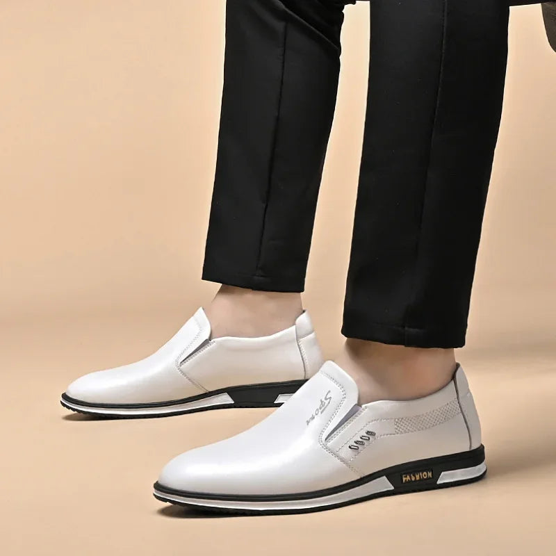 Brand Leather Shoes for Men Designer Loafers High Quality Adult Moccasins Men Driving Shoes Male Footwear Men's Formal Shoes - Sun Studio