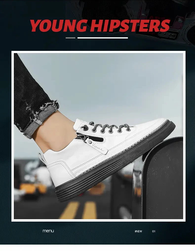 Sports Shoes Men's High-top Casual Shoes Platform Footboard Shoes Spring and Autumn Comfortable Fabrics Luxury Designer Shoes - Sun Studio