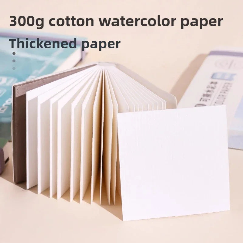 LANGUO Portable 300G Thick Cotton Watercolor Tearable Book Coated Paper Medium Rough Texture Album Sketchbooks School Stationery - Sun Studio