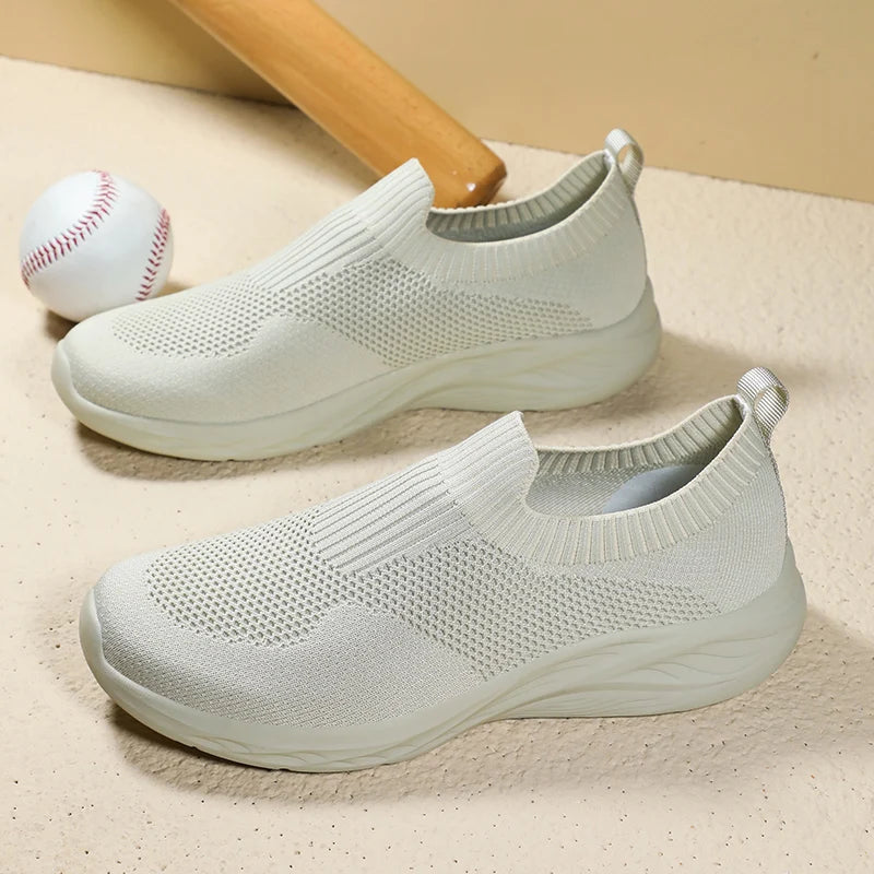 Men Casual Shoes Breathable Sneakers Men Lightweight Walking Running Shoes for Couple Slip on Loafers Zapatillas Hombre Size 48 - Sun Studio