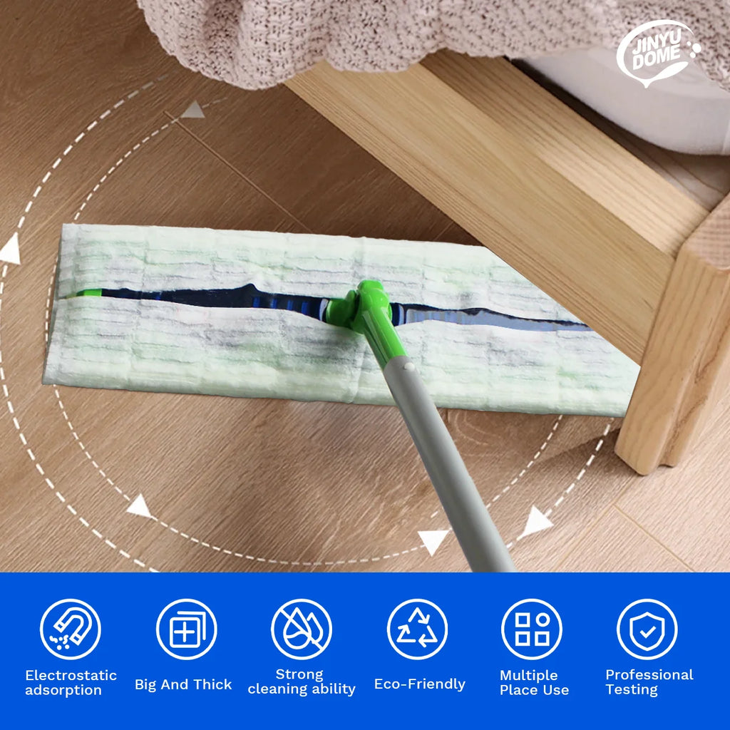 XL Electrostatic Dust Mop Cloth 9.84x17.7inch - 30/50pcs Thick Disposable Dry Sweeping Duster Mop Cloths for Hair,Dust,Pet Fur - Sun Studio