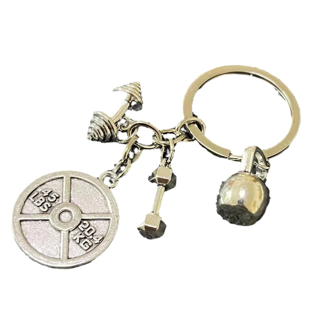 Barbell, Dumbbell, Kettlebell, Sports, Fitness, Inspirational Creativity, Gym Gift, Fitness Keychain - Sun Studio