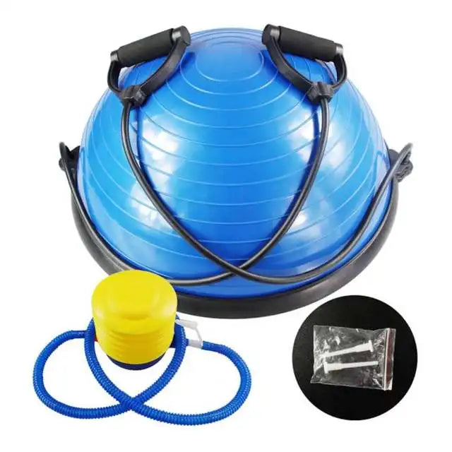 hit yoga wave speed ball,special fitness ball,balance hemisphere,fitness ball,home yoga fitness equipment,blue - Sun Studio