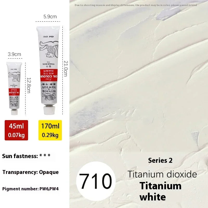 45ml Oil Paint Transparent Tube Fast Drying White Gold Silver Professional Color Painting Supplies For Artists Student Beginners