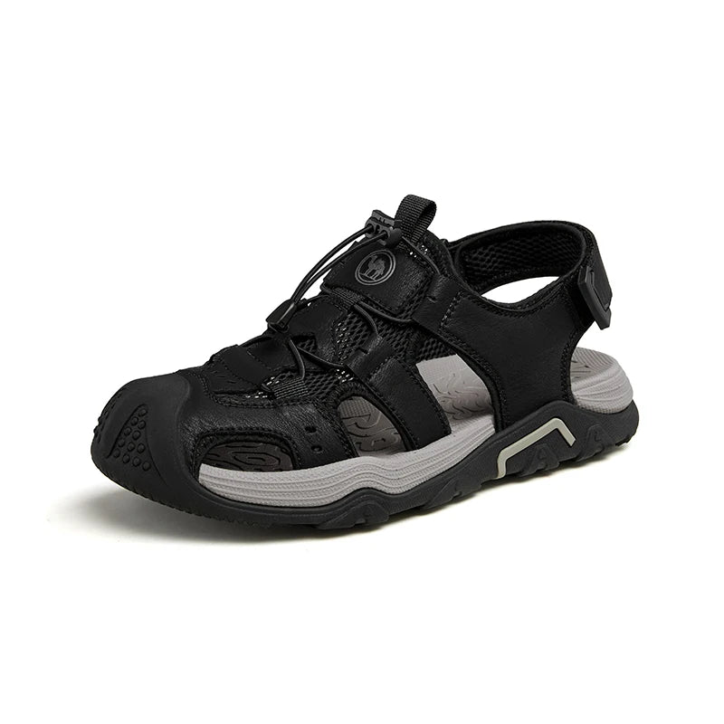GOLDEN CAMEL Outdoor Men's Sandals Shock-absorbing Foam Brake Casual Shoes Slippers Beach Shoes for Hiking Fishing Breathable - Sun Studio