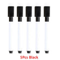 100/5Pcs Dry Erase Whiteboard Markers Set, Washable Pens with Magnetic Eraser for Office Whiteboards & Art Supplies - Sun Studio