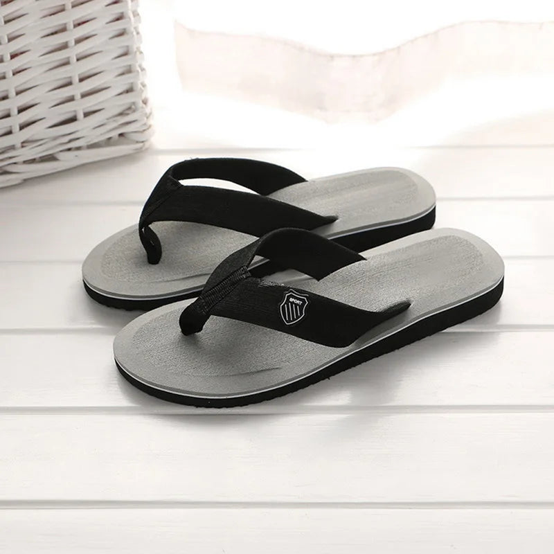 Summer Slippers Men Flip Flops Beach Sandals Non-Slip Casual Flat Shoes 2023 Slippers Indoor House Shoes For Men Outdoor Slides - Sun Studio