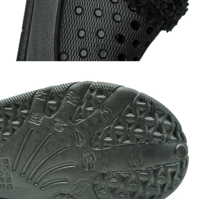 Winter Men Slippers Warm Cotton Shoes Casual Slides EVA Plush Shoes Comfortable Light  Slippers Indoor Shoes For Couple 36-47 - Sun Studio