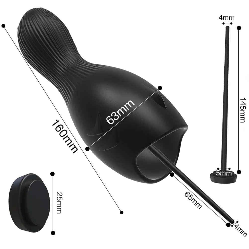 Male Masturbator Urethral Vibrator Glans Stimulator Massager Penis Trainer Penetration Urethral Wrap Mens Portable Pocket Pussy - Sun Studio