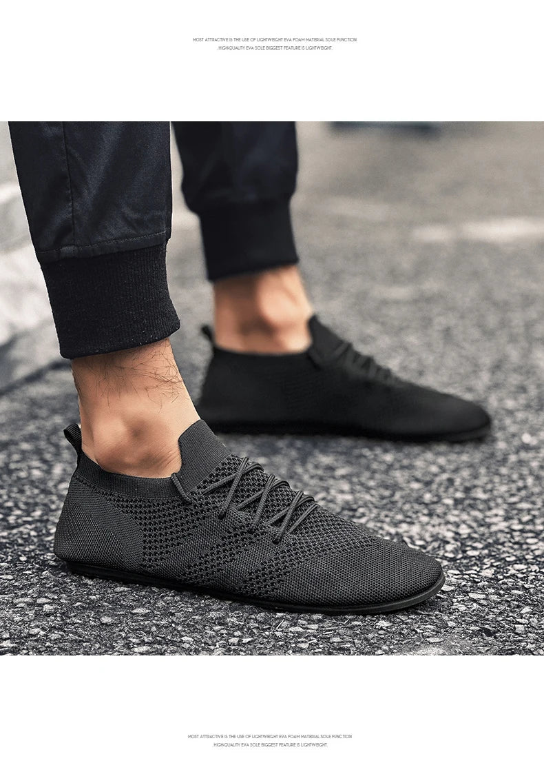 YRZL Mesh Loafers Men Driving Moccasins High Quality Flats Walking Shoes Breathable Non Slip Casual Loafers Summer Mens Shoes - Sun Studio