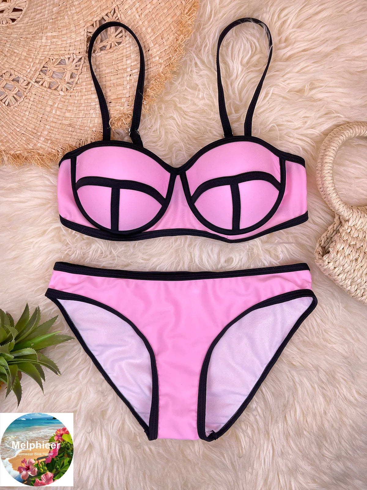 Bandeau Bikini Women Swimsuit Two-Piece Bathing Suit Woman Swimwear 2026 Sexy Underwired Push Up Bikinis Sets Beachwear Summer - Sun Studio