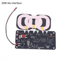 20W High-Capacity Wireless Charger for Car/Home Use; Includes Type-C Interface and 3-Coil DC9-32V Module - Sun Studio