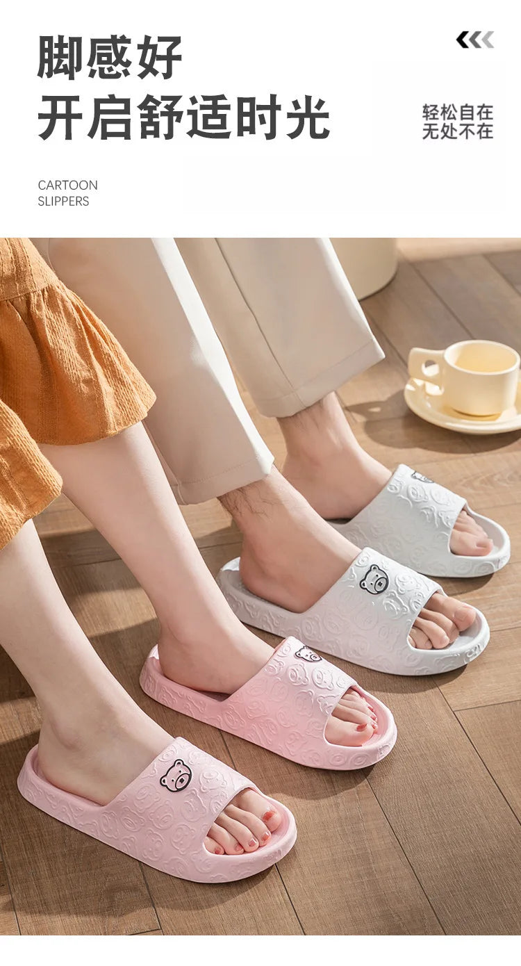Anti-slip Indoor Toilet Slippers Bathroom Home Use Wearing a Slug Outside Living Room Slippers New Summer House Shoes Slipper - Sun Studio