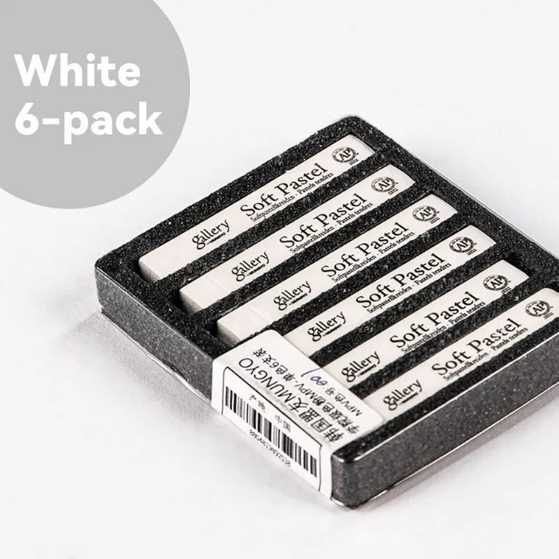6/12Pcs Sketching Chalk Set Black White Non Toxic for Student Artist Drawing Sketch Graffiti Colorful Sticks Crayons Soft Pastel - Sun Studio