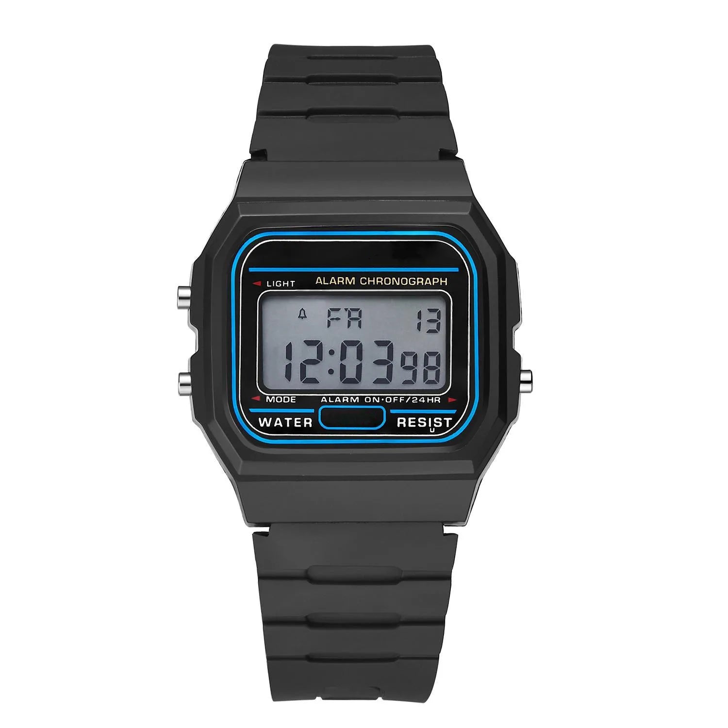 Fashion Men Digital Wristwatches Sport Army Green Mens Watches Luxury Led Electronic Clock Waterproof Square Dial Reloj Hombre - Sun Studio