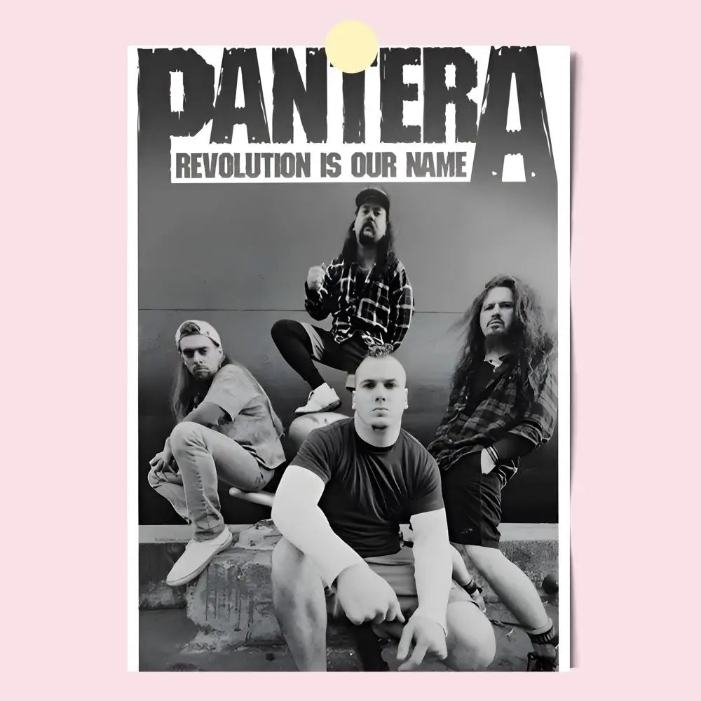 Vintage Pantera Concert Music Poster HD Anime Hot Theme Singer/OST/Movie-Waterproof Self-Stick Home Decor - Sun Studio