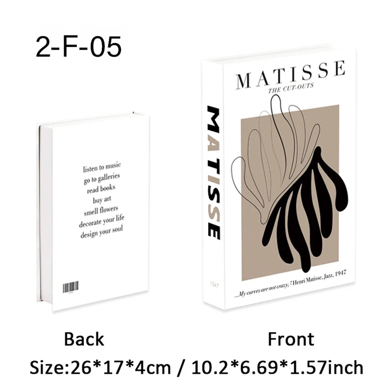 Matisse Fake Books For Decoration Storage Box Abstract Coffee Table Books Luxury Bedroom Decorative Book Bauhaus Boho Home Decor - Sun Studio