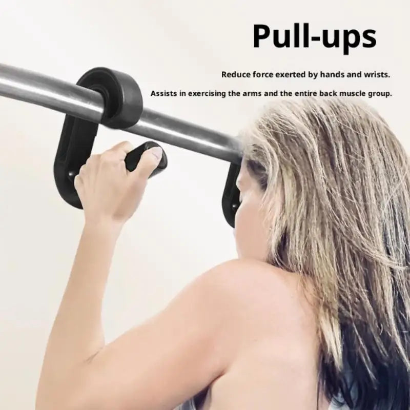 1Pair Gym Use Nylon Grip Bar, Strong Double Hook, Non-slip Design, Durable for both Home and Commercial Use - Sun Studio