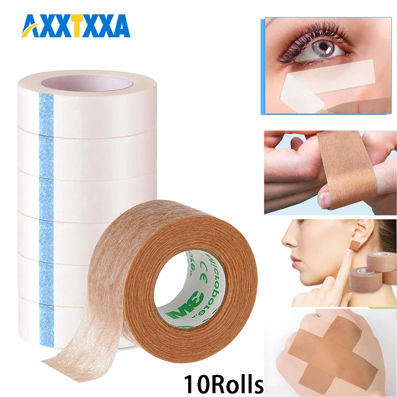 10Rolls Micropore Tape, Breathable Paper Tape , Latex-Free Paper Surgical Tape, Individually Boxed Paper Bandage Tape Rolls - Sun Studio