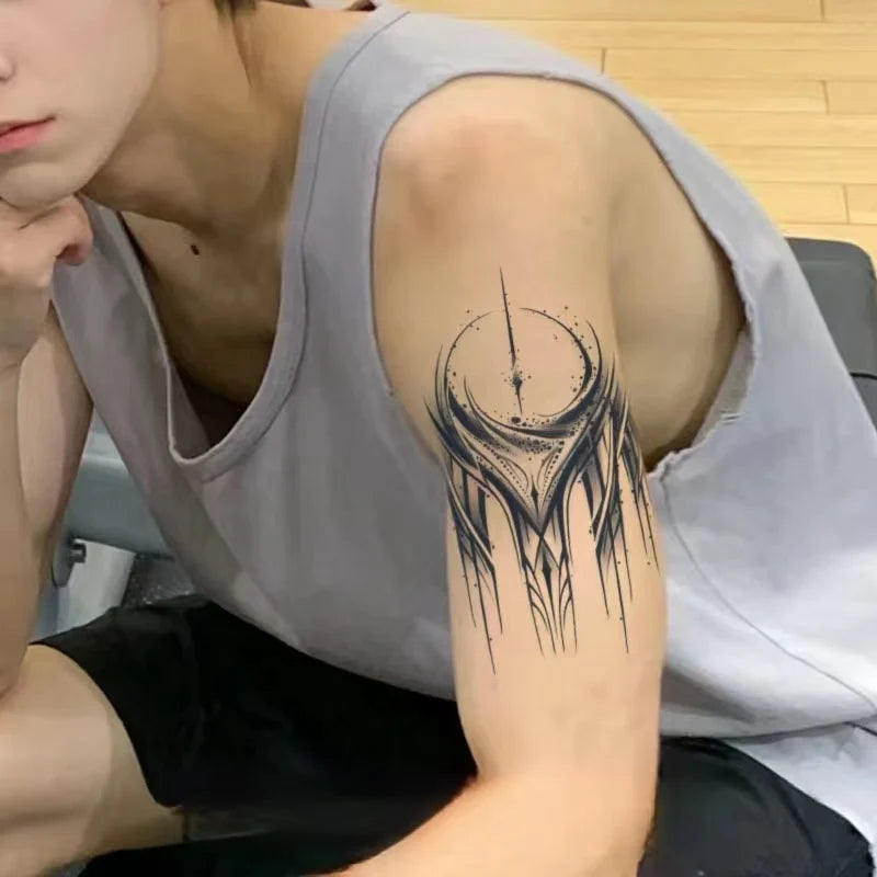 Japanese Aesthetic Samurai Juice Tattoo Stickers Waterproof Durable Bodyguard Knife Semi-permanent Fake Tattoo Arm Simulation - Sun Studio