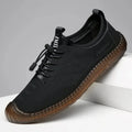 Men's Casual Slip-On Soft Bottom Breathable Beans Shoes Fashionable Spring Autumn Wear Resistant Microfiber Leather Shoes - Sun Studio