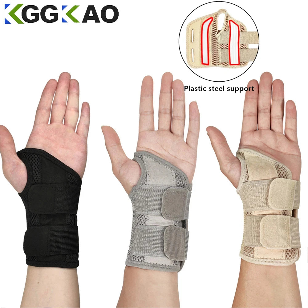 Fitness Thumb Wrist Brace Wraps Carpal Tunnel Arthritis Tendonitis Sprain Wrist Support Bandage Gym Home Sports Hand Protector - Sun Studio