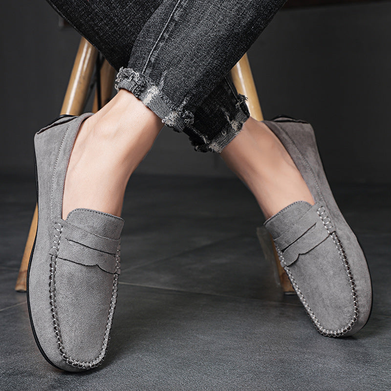 Trend Suede Men Casual Shoes Breathable Comfort Slip-on Mens Driving Shoes Fashion Men Lazy Shoes Luxury Brand Loafers Moccasins