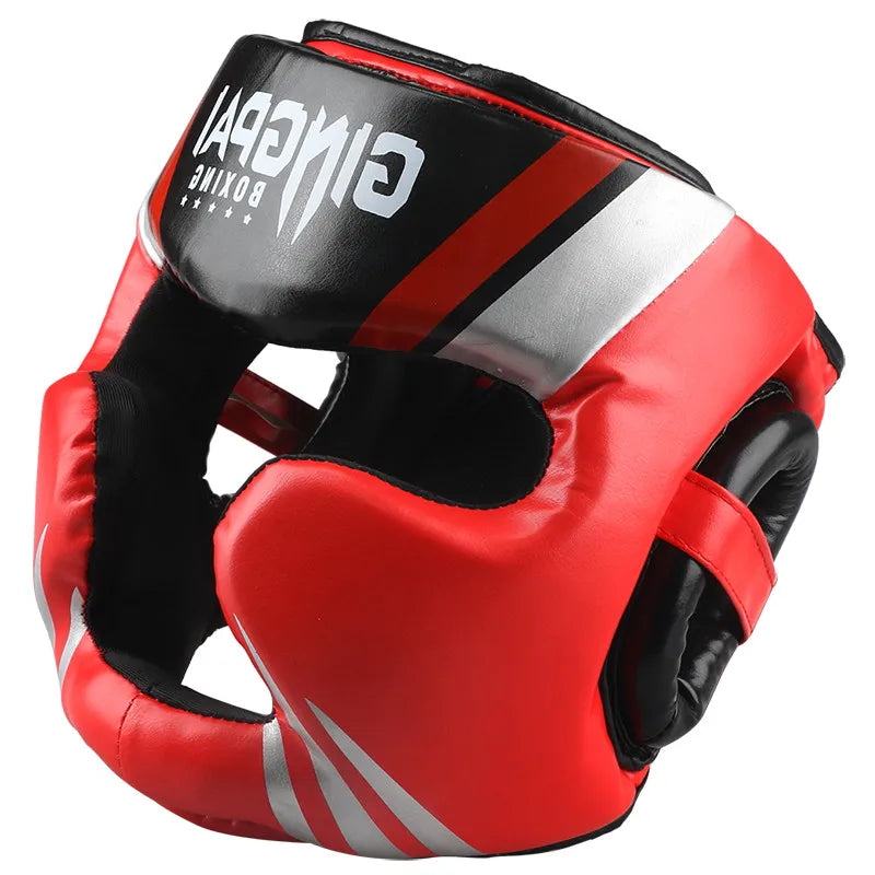 Kick Boxing Helmet for Men Women PU Karate Muay Thai Guantes De Boxeo Free Fight MMA Sanda Training Adults Kids Equipment - Sun Studio