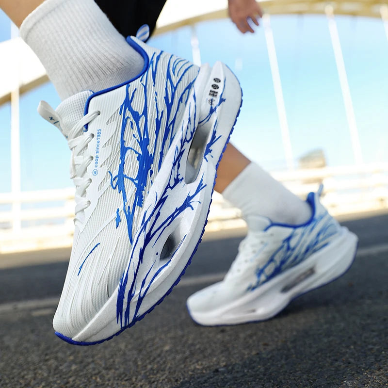 Men Sport Shoes Professional Cushioned Carbon Plate Running Shoes Breathable Couple Casual Sneakers Marathon Athletic Footwear - Sun Studio