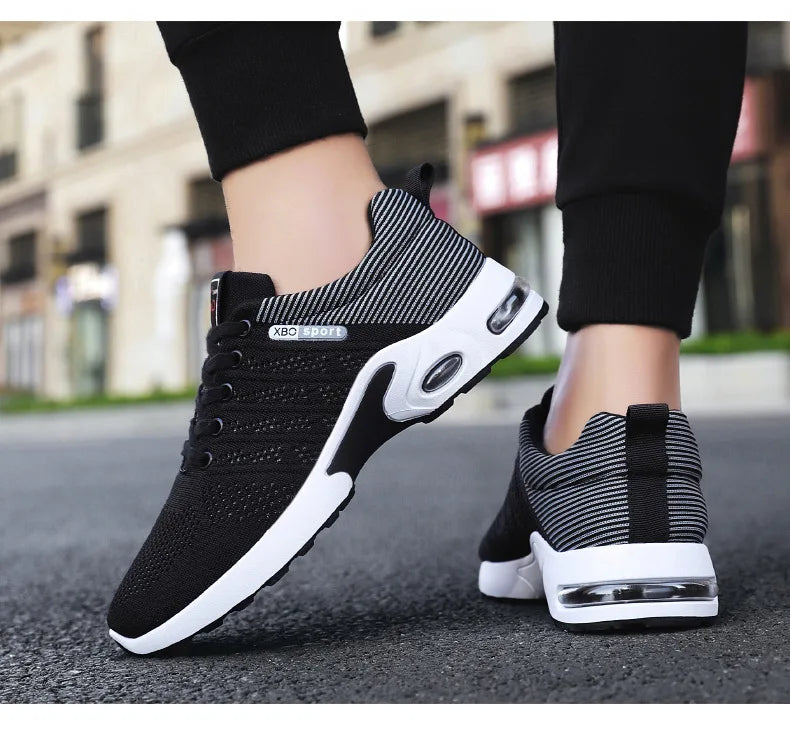 Shoes men 2025 new trend men's shoes breathable lace-up running Korean version light casual sports - Sun Studio