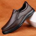 Men's Flats Classic All-match Mens Loafers Male High Quality Comfortable Dress Shoes Genuine Leather Mens Slip on Business Shoes - Sun Studio