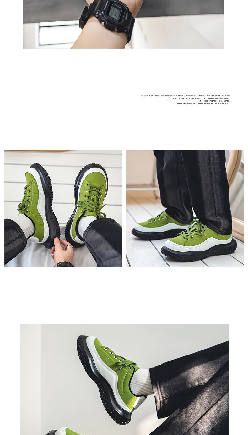 2025 Men Canvas Shoes Casual Shoes Street Fashion Youth Flat Skate Shoes Sneakers Loafers New Summer Breathable Comfortable Wild - Sun Studio