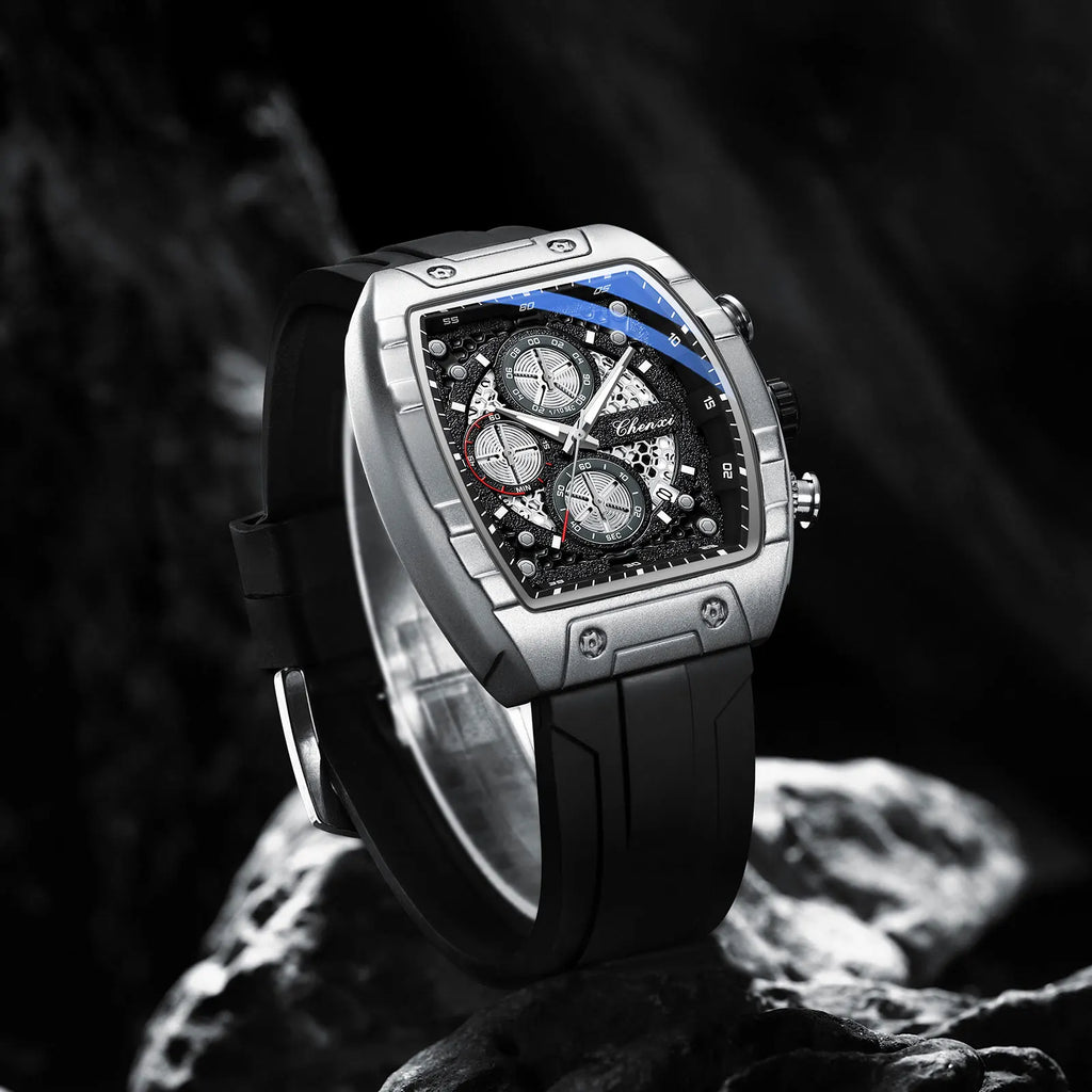 CHENXI 941 Sports Fashion Quartz Watches for Man Multifunction Chronograph Luminous Waterproof Calendar Casual Men's Wristwatch - Sun Studio