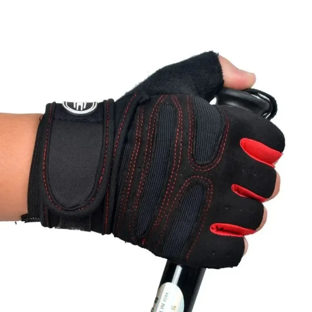 Gym Gloves for Men Women Fitness Weight Lifting Wristband Gloves Body Building Training Sports Exercise Cycling Glove Shockproof - Sun Studio