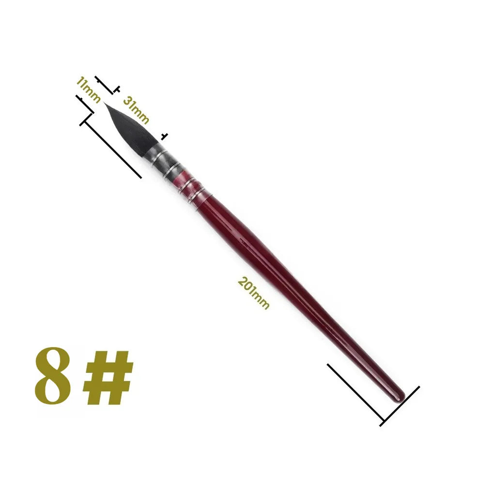 FANBAO 1Pcs Hand-Painting Brushes Professional Watercolor Brush Wood Pen for WaterColor Painting Drawing Art Supplies Artist - Sun Studio