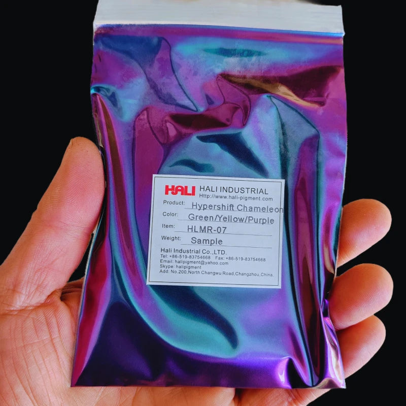1G/Jar Super Chameleon Automotive Paint Pigment Powder Hypershift Chameleon Pigment Colorshift Blue/Red/Purple Item:HLMR-46 - Sun Studio