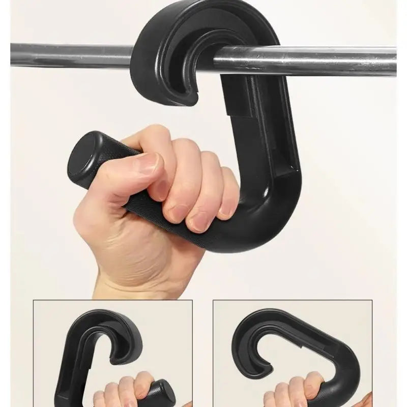 1Pair Gym Use Nylon Grip Bar, Strong Double Hook, Non-slip Design, Durable for both Home and Commercial Use - Sun Studio