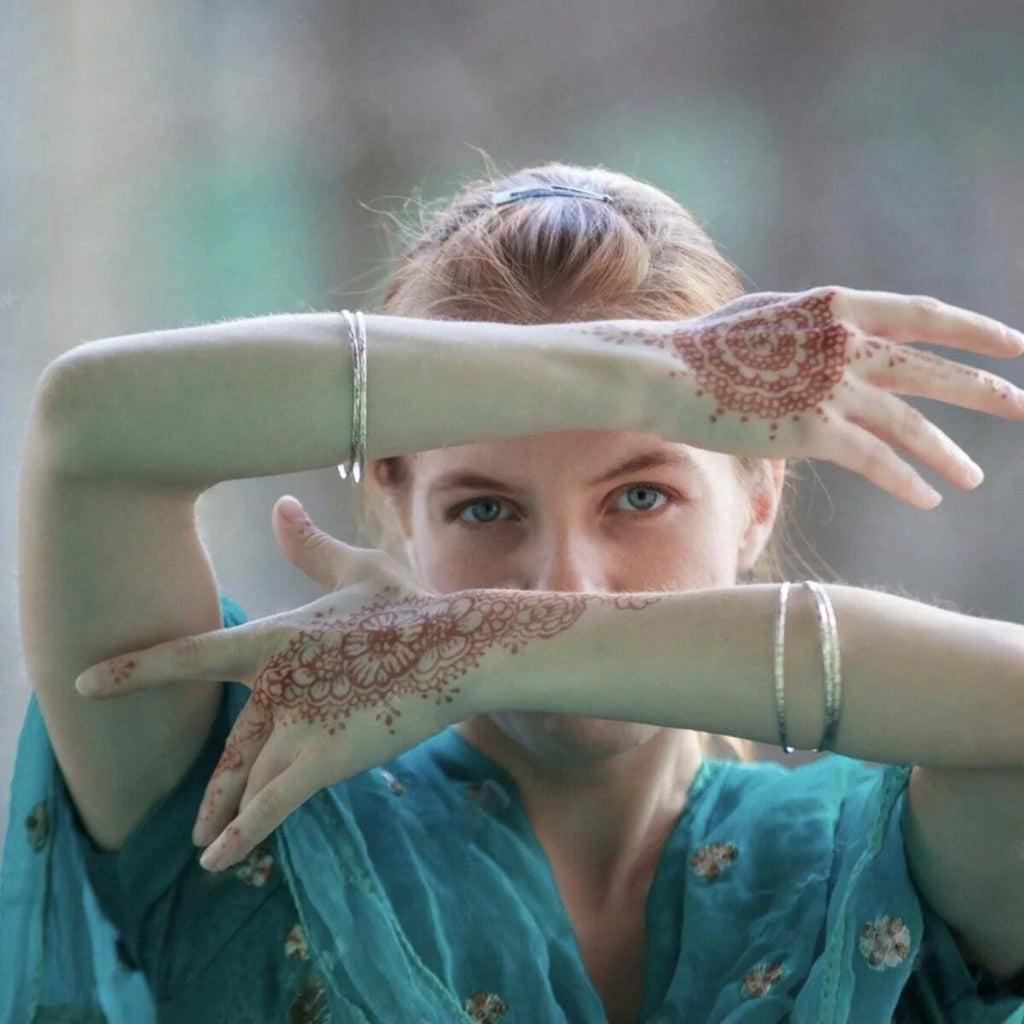 1/4 Pcs Henna Cream Red GOLECHA Henna Tattoo Cream , Temporary Tattoo Henna Cone Semi-permanent henna Natural Body Paint - Sun Studio