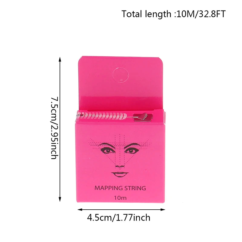 Make Up Dyeing Liners Thread Semi Permanent Positioning Eyebrow Measuring Mapping Tool Pre-ink String For Microblading Eyebow - Sun Studio